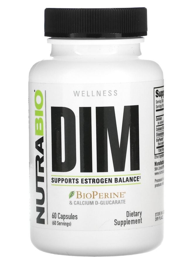 NutraBio DIM 60 Capsules