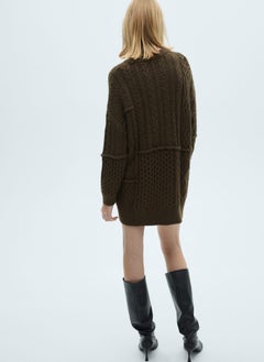 MANGO Natte Cable Knit Dress  - Image 2