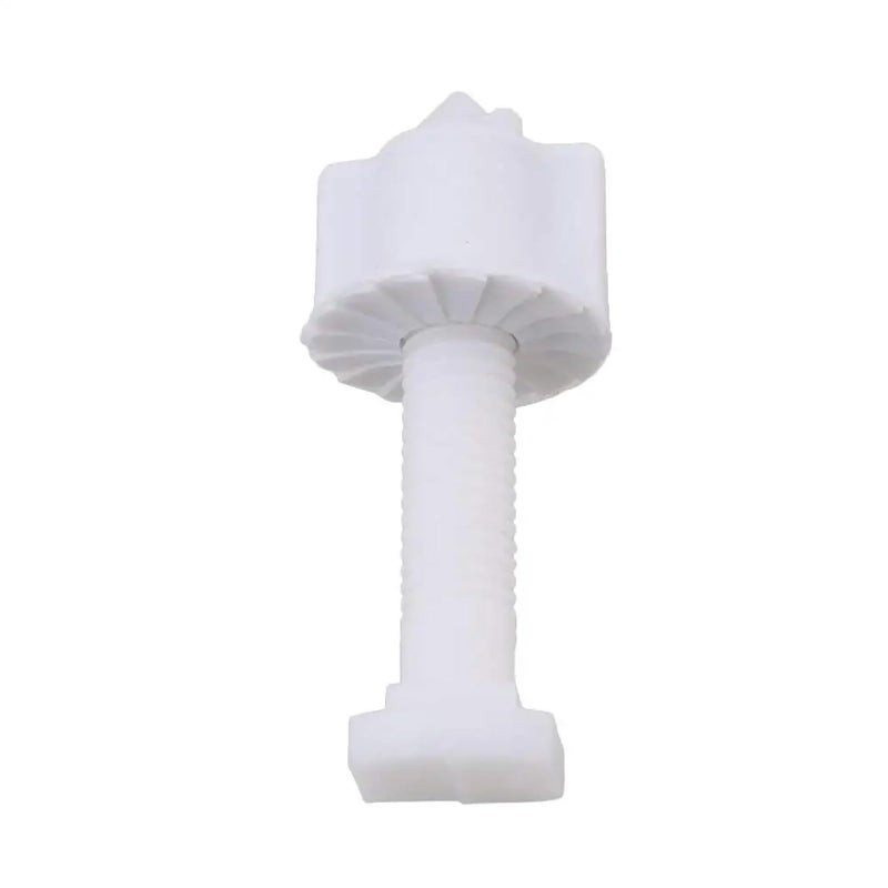 White Plastic Toilet Cover Hinge Screws With Blind Hole Nuts 20 Pieces Set - Image 4