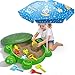 VROGTIK Turtle Sandbox with Lid Umbrella 38 Kids Sandbox with Beach Toys Set Safe Sensory Play Sand Box for Toddlers Indoor Outdoor Backyard Summer Gift for Ages 38 - Image 2