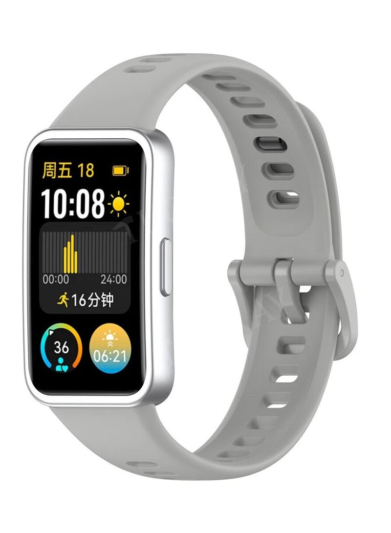 Compatible with Honor Band 10 Silicone Strap Waterproof Breathable Sport Band 10 Strap for Women Men. - Image 1