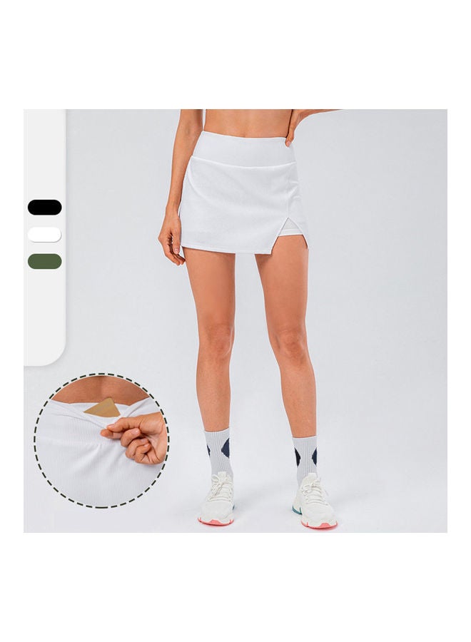 NIBEMINENT Women Sports and Tennis Skirt with Inner Shorts Pockets M  - Image 4