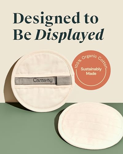 Caraway Pot Holders 100 Organic Cotton Pot Holder DoubleLayer Stain Resistant Stitching Resists High Heat Low Cold Temperatures Machine Washable Cream - Image 3