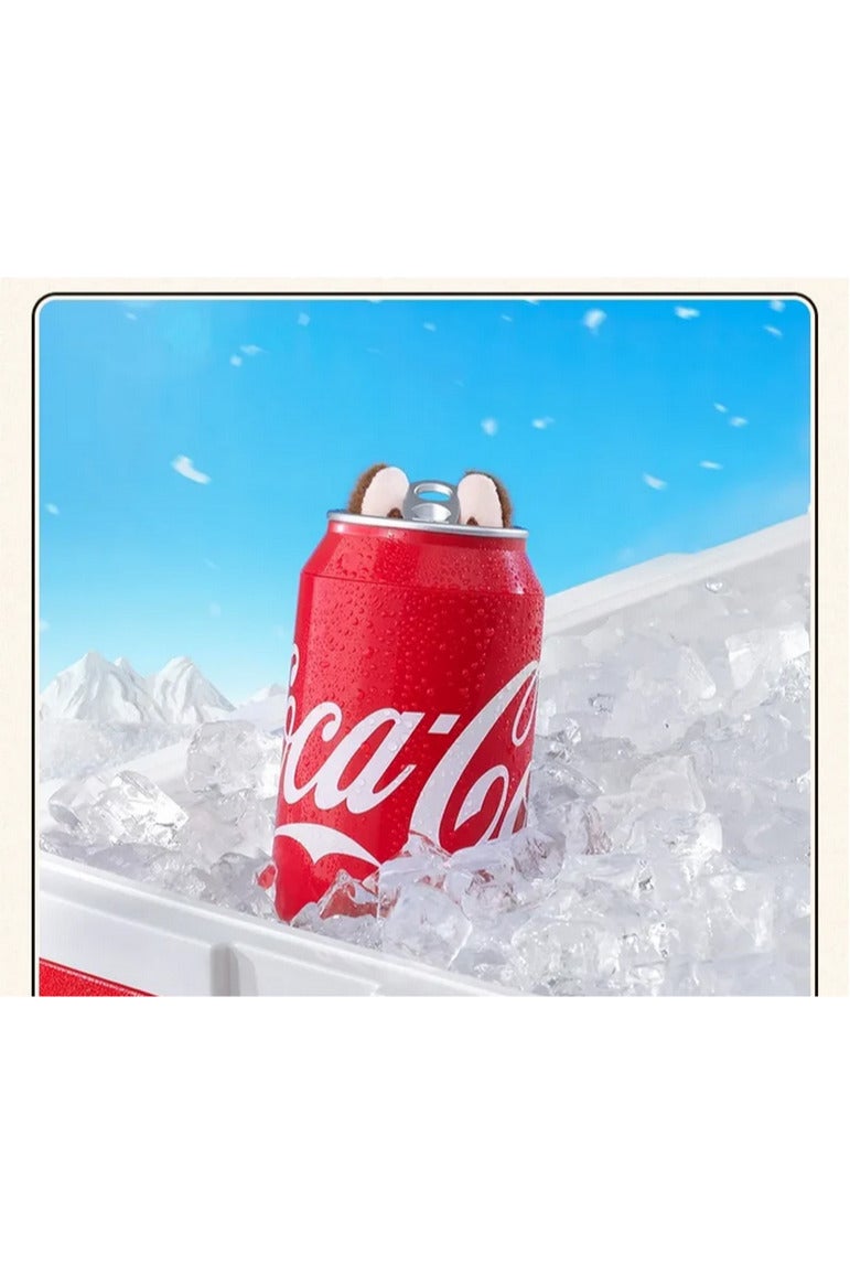 Monster This adorable Labubu doll comes in a special collaboration with Coca-Cola, featuring unique details and an iconic design inspired by the classic Coke can. Perfect for collectors, or as a special gift that combines fun and nostalgia!  - Image 2