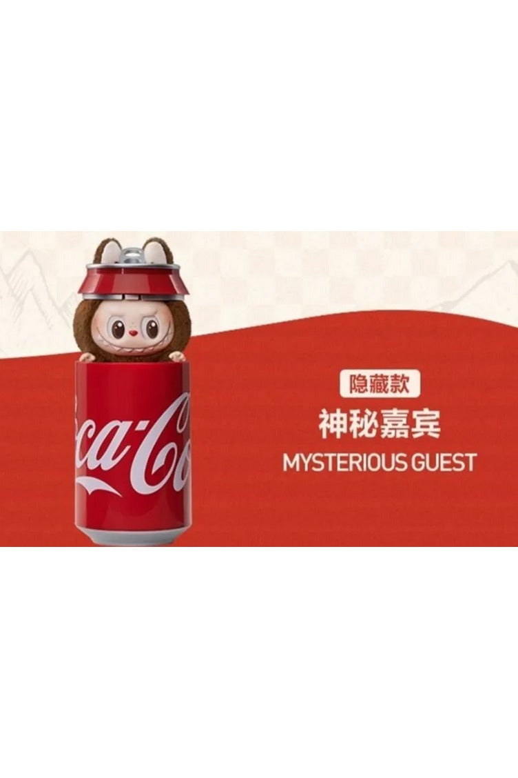 Monster This adorable Labubu doll comes in a special collaboration with Coca-Cola, featuring unique details and an iconic design inspired by the classic Coke can. Perfect for collectors, or as a special gift that combines fun and nostalgia!  - Image 3