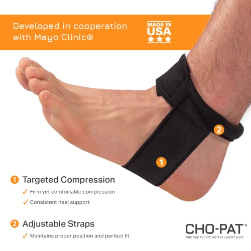 Cho-Pat Achilles Tendon Strap, Developed with Sports Medical Professionals at Mayo Clinic to Reduce Stress & Alleviate Achilles Tendonitis Pain, Small - Image 3