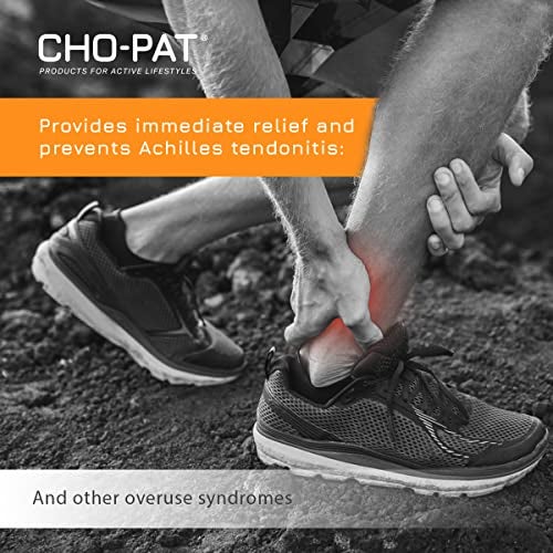 Cho-Pat Achilles Tendon Strap, Developed with Sports Medical Professionals at Mayo Clinic to Reduce Stress & Alleviate Achilles Tendonitis Pain, Small - Image 5