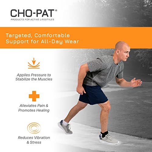 Cho-Pat Achilles Tendon Strap, Developed with Sports Medical Professionals at Mayo Clinic to Reduce Stress & Alleviate Achilles Tendonitis Pain, Small - Image 4