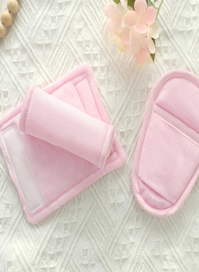 SWESEN Baby Car Seat Strap Covers, 3 Piece Soft Car Seat Strap Shoulder Pads for Baby Girls Boys, Double-Sided Use carseat Straps Covers for Stroller, Car Seats, Pushchair, Pink - Image 3