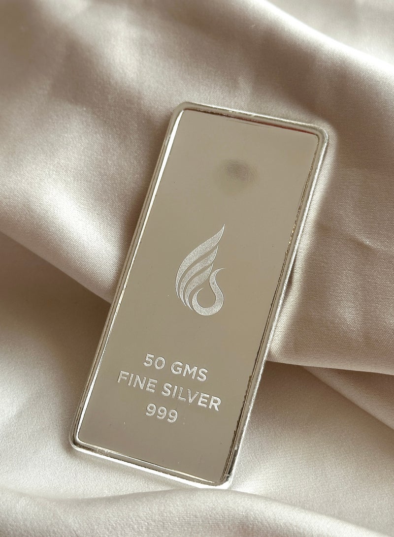 N Gopaldaas 50 GRAMS SILVER BAR | PURE 999 - Image 2