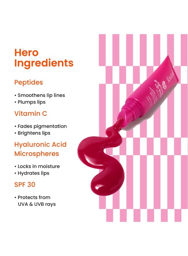 foxtale SPF 30 Brightening Lip Balm for Dark Lips with Peptides & Vitamin C | Brightens | Hydrates | Tinted Lip Balm | Pink Glaze | 12gm - Image 3