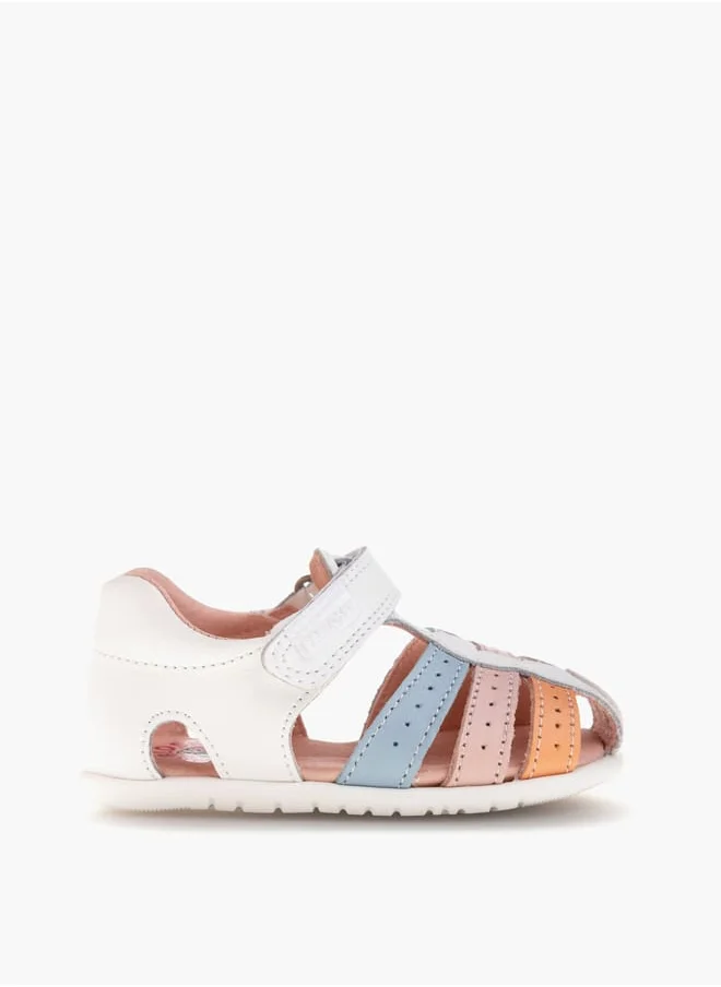 بابلوسكي Girls' Strap Sandals with Hook and Loop Closure