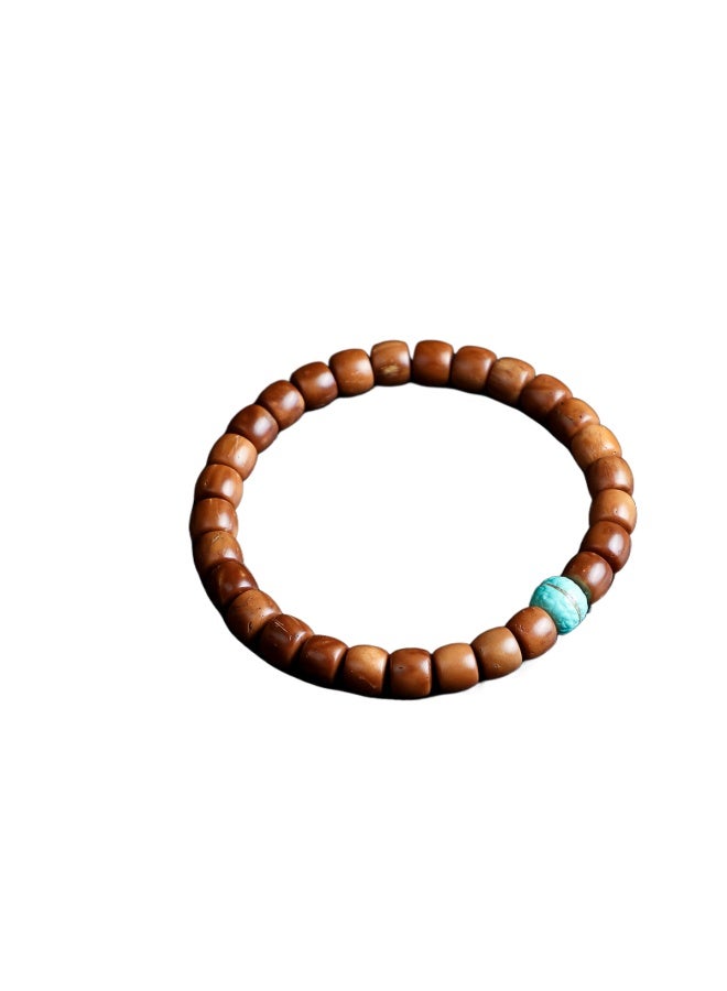 Premium High-polish Cook Strand Straight Cut Single Loop Round Bead Vintage Barrel Bead Bodhi Seed Mala Buddhist Beads Cultural Collectibles For Men And Women - Image 3