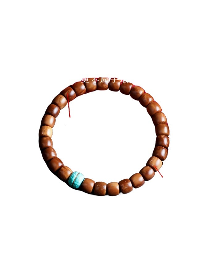 Premium High-polish Cook Strand Straight Cut Single Loop Round Bead Vintage Barrel Bead Bodhi Seed Mala Buddhist Beads Cultural Collectibles For Men And Women - Image 5