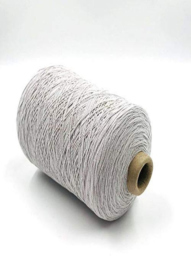 COSSESS Premium Bobbin Thread Elastic, Stretch Thread, Thread Elastic 1 mm (1 KG, White) Oeko Certified