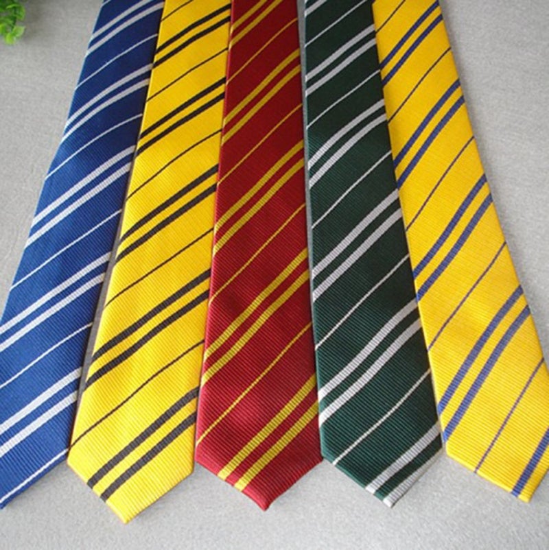 Yosbabe Tie Costume Striped Necktie Halloween Cosplay Party Supplies Accessories for Kids and Adults (Yellow) - Image 4