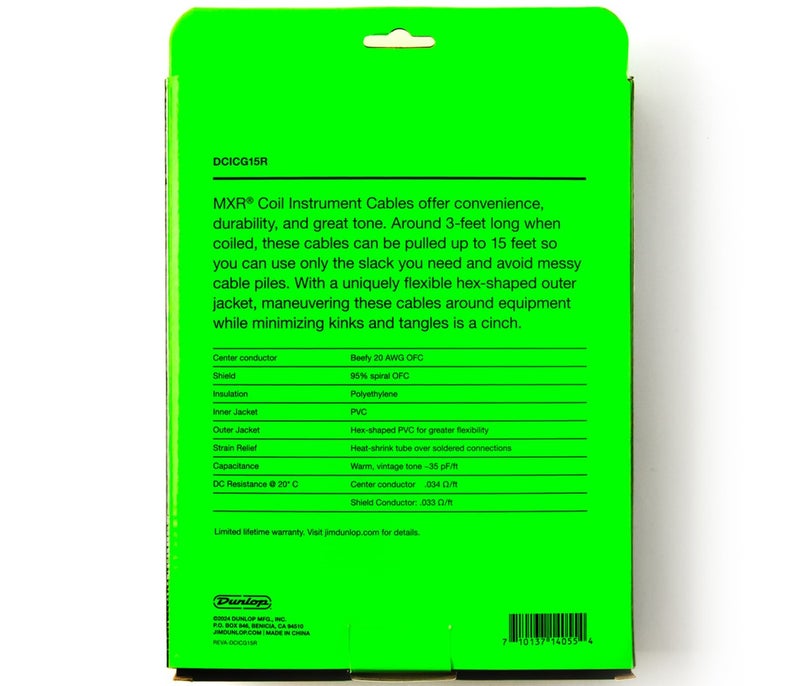 DUNLOP كابل دوونلوب إم إكس آر الملفوف 15 قدم - Image 3