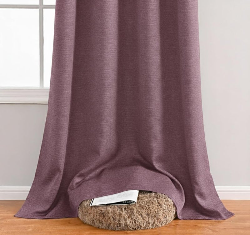 Amali Blackout Textured Curtains 274 cm x 127 cm - 2 Panels, 100% Polyester, Grommet Top, Thermal Insulated, Noise Reducing, Light Blocking - Image 3