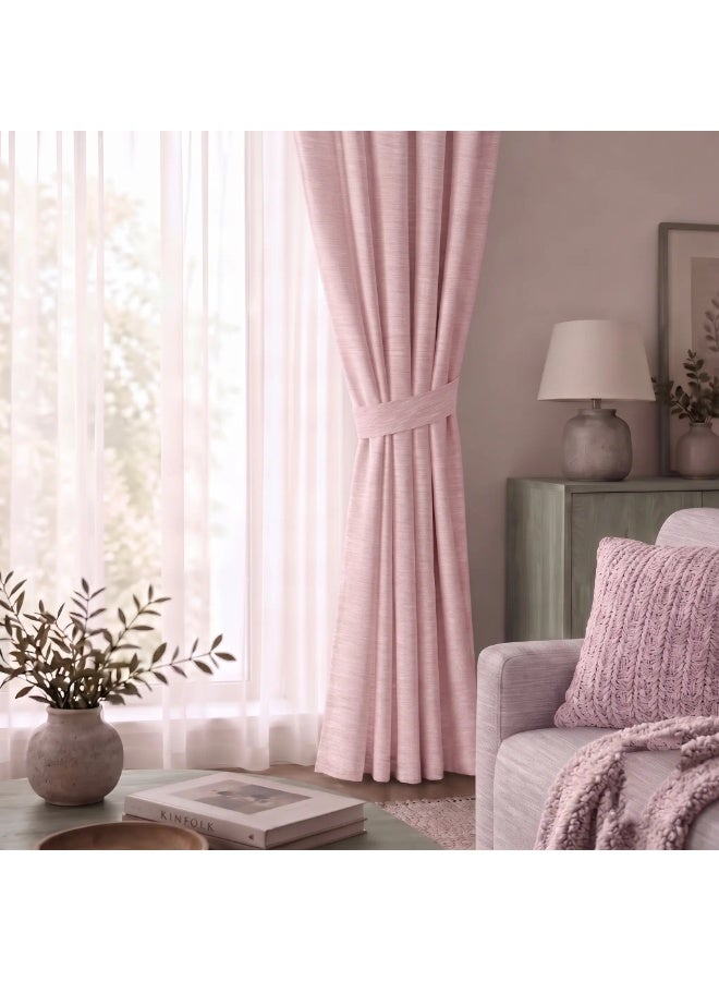 Amali Blackout Textured Curtains 274 cm x 127 cm - 2 Panels, 100% Polyester, Grommet Top, Thermal Insulated, Noise Reducing, Light Blocking - Image 5