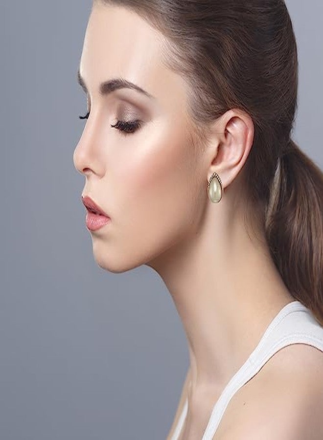 Estele Gold & Rose Gold Plated Beautiful Stud Earrings Combos Collections for Girls & Women's - Image 5