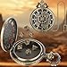 Keller & Weber Mini DND Dice Set with Steampunk Hollow Gear Pocket Watch Shell Case 7pcs Polyhedral Metal DD Dice DND Gifts with Gift Box for DND Fans Role Playing Board Games Accessories - Image 4