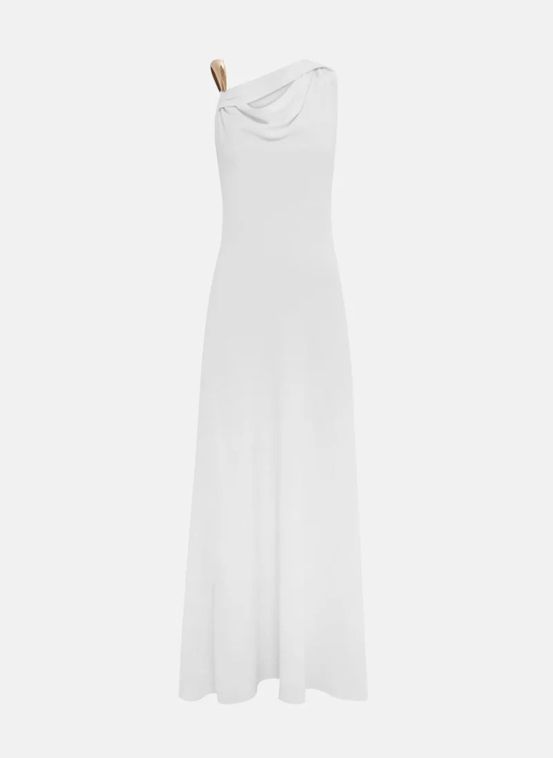 ليتشي فستان ماكسي مع حمالة معدنية