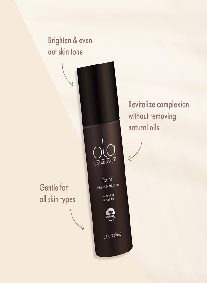 Dr. Mercola Ola Botanicals Toner (3.4 Fl. Oz), Aloe Vera & Rose Hip, Refresh & Brighten, Certified USDA Organic, Cruelty Free, Non-GMO, Dr. Mercola - Image 3