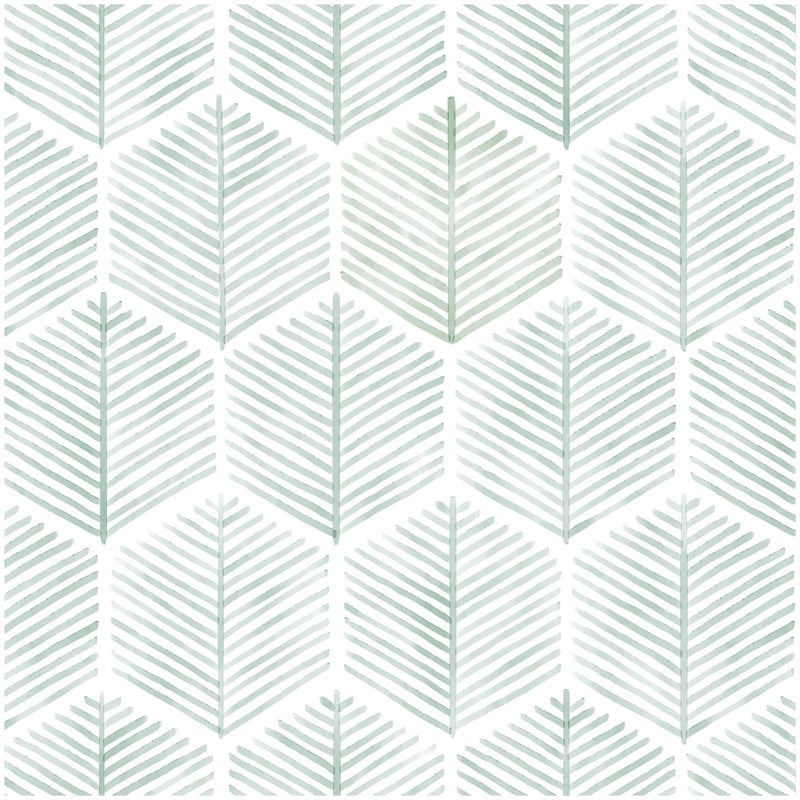 Modern Peel and Stick Wallpaper 173788 Geometric Wallpaper Boho Contact Paper Green and White SelfAdhesive Wall Paper Removable Decorative Wallpapers for Bedroom Bathroom Cabinets Decor Vinyl