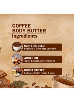Nuerma Science Coffee Body Butter With Vitamin E Oil For Intense Moisturization & To Repair Dry Damaged Skin To Make Skin Healthier 100 Gm  - Image 3