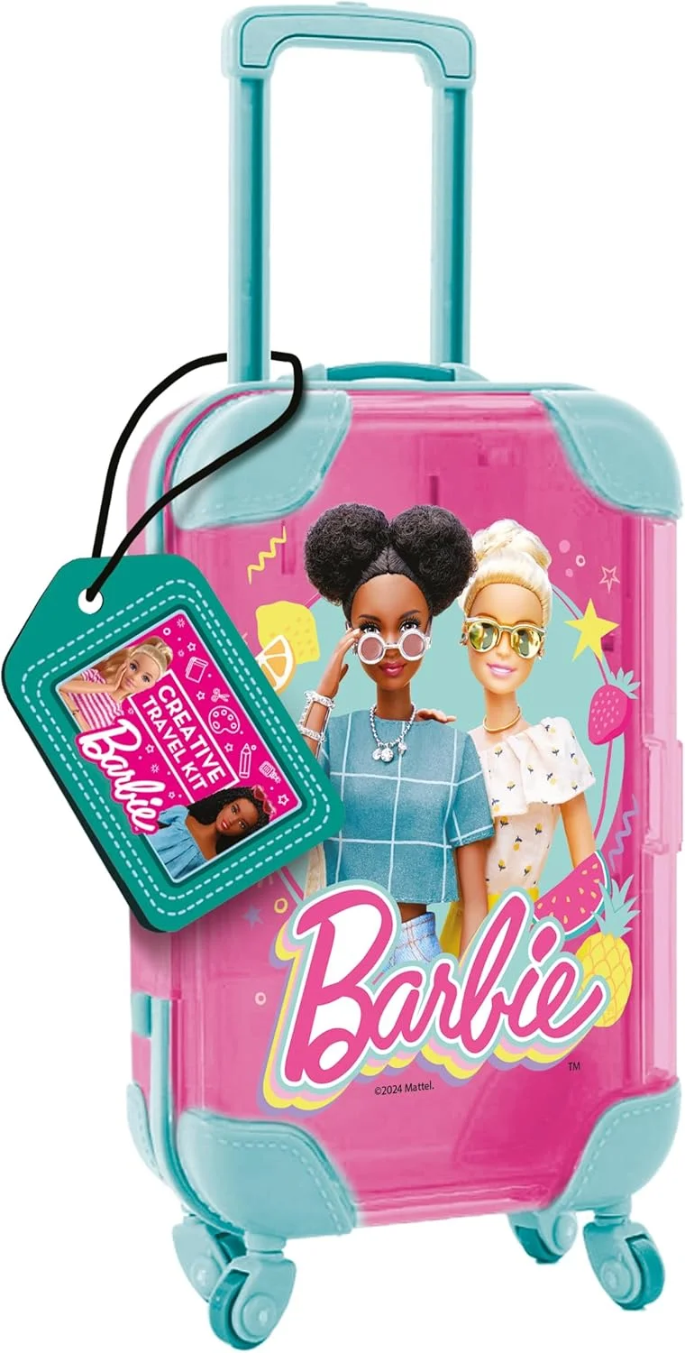 Barbie Barbie Creative Travel Kit with Trolley and Coloring Supplies