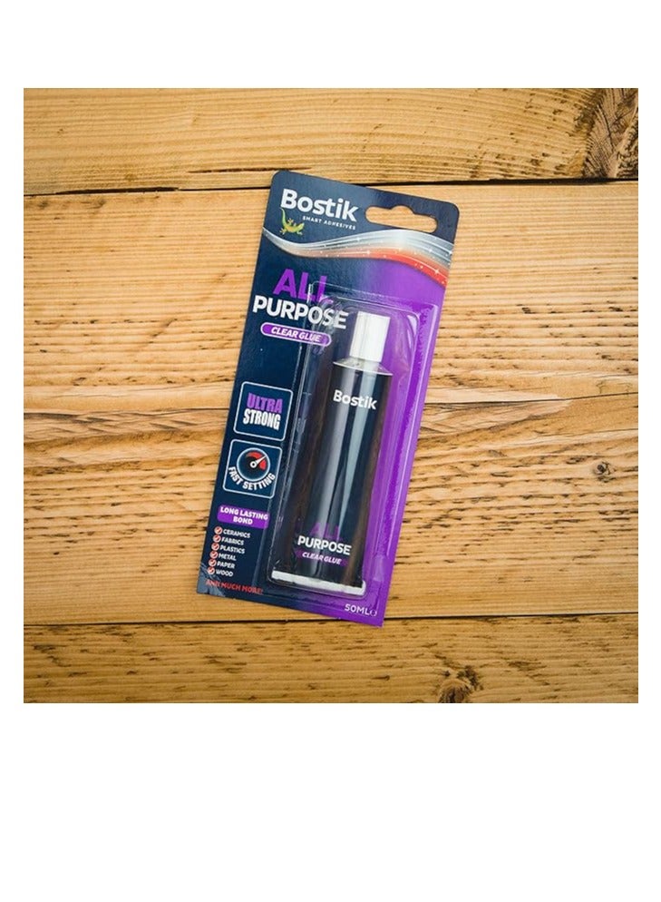 Bostik All Purpose Clear Glue 50ml Content - Image 4