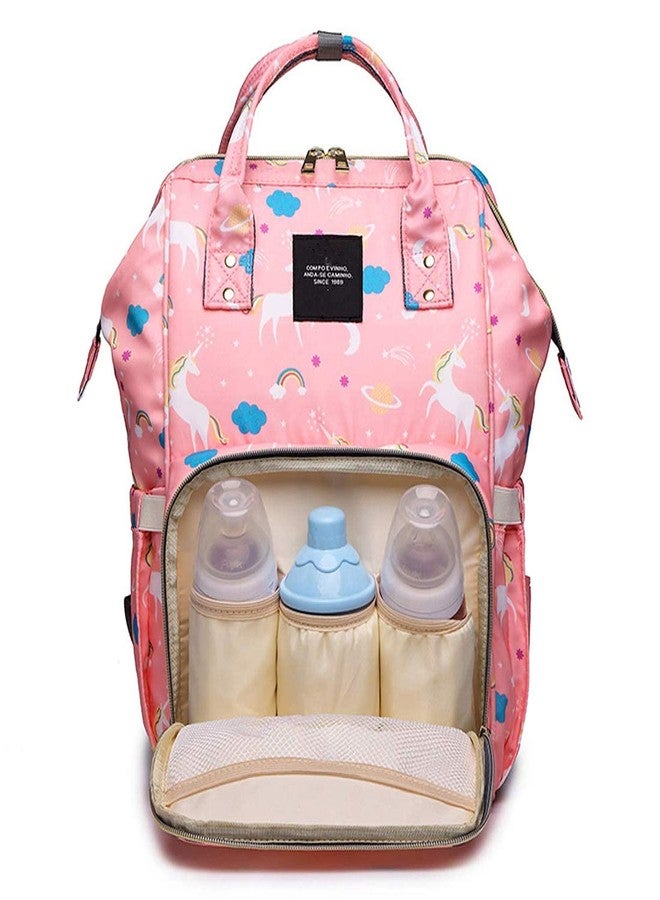 Tip 'n' Top Premium Baby Diaper Bag Backpack for Travelling for Toddlers & Kids (Pink Unicorn) - Image 2