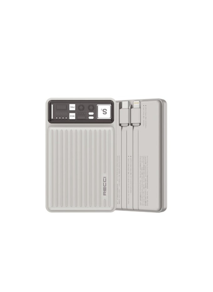 ريتشي RPB-P40 22.5 واط + PD20W باور بانك 10000 مللي أمبير (مدمج من النوع C + كابل أجهزة iOS)