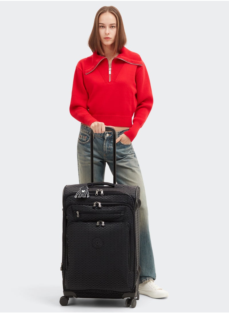 kipling - Basic Plus New Youri Medium Wheeled Travel Case with Extendable Trolley Handle Signature Emb - Image 1