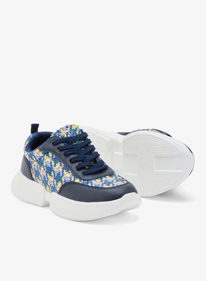 جينجر سنيكرز بلمسات منسوجة بنعل سميك - Image 3