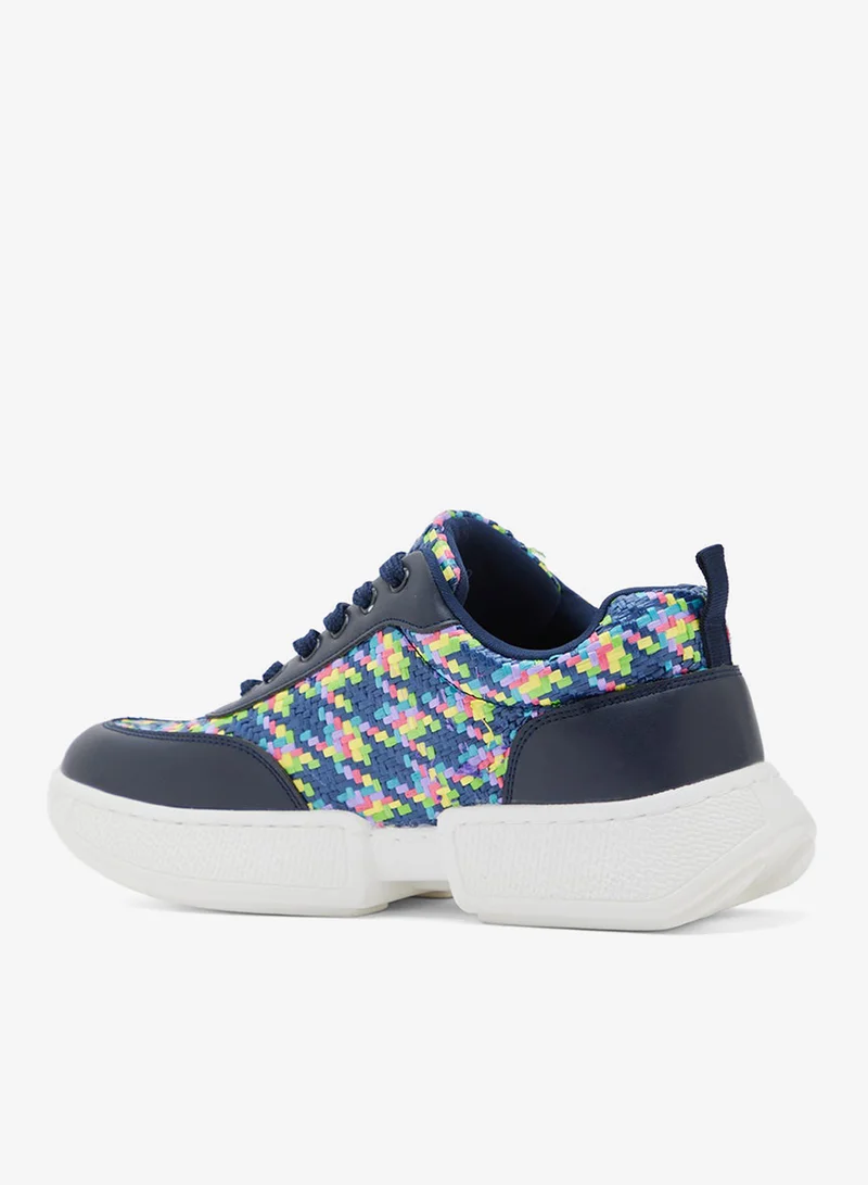 Ginger Weave Panel Chunky Sneakers