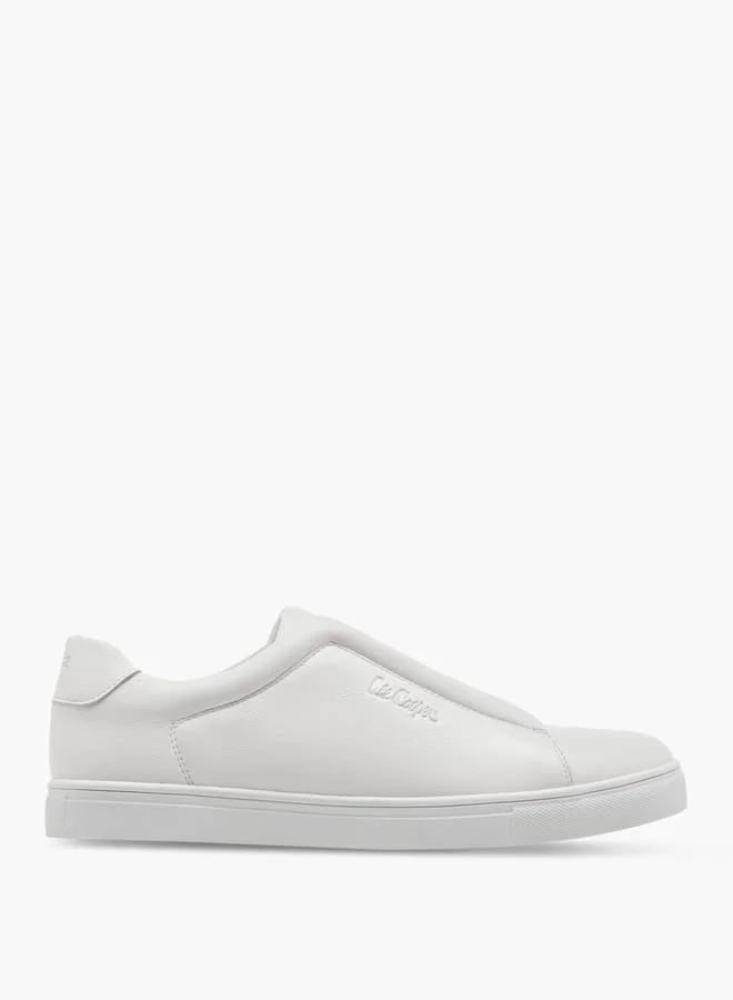 Lee Cooper Men's Elastic Cross Strap Detail Slip-On Sneakers