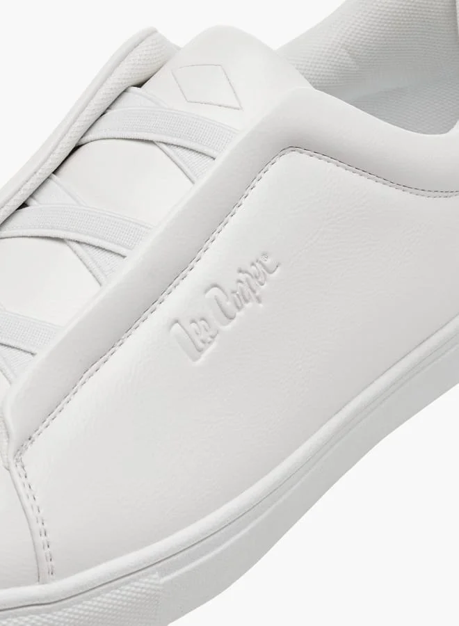 Lee Cooper Men's Elastic Cross Strap Detail Slip-On Sneakers