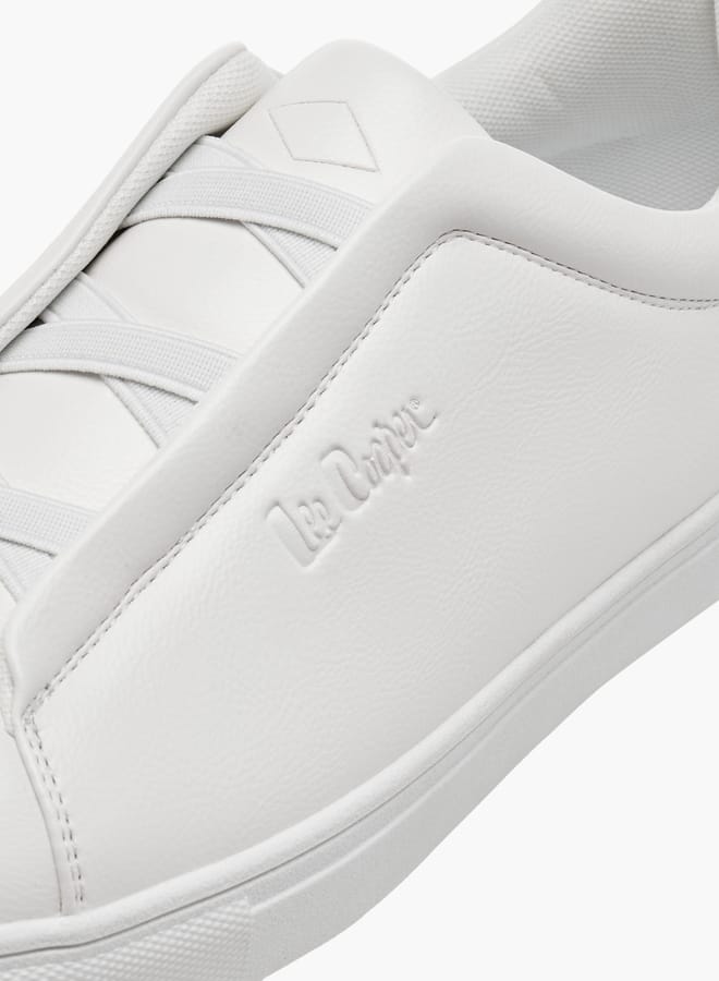 Lee Cooper Men's Elastic Cross Strap Detail Slip-On Sneakers  - Image 4
