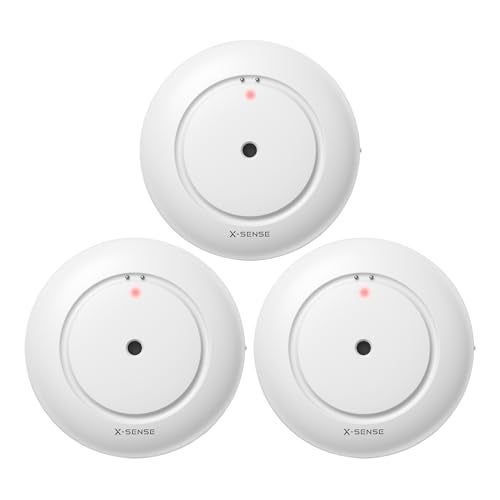 X-Sense كاشف تسرب المياه الذكي X-Sense، مستشعر المياه Wi-Fi، ملحق لمجموعة مستشعر المياه SWS54، عبوة فردية، نموذج SWS51، عبوة 3 قطع - Image 1