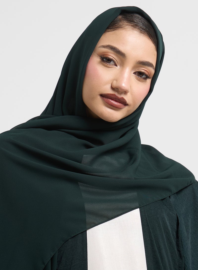 hayas closet Embellished Abaya with Sheila  - Image 3