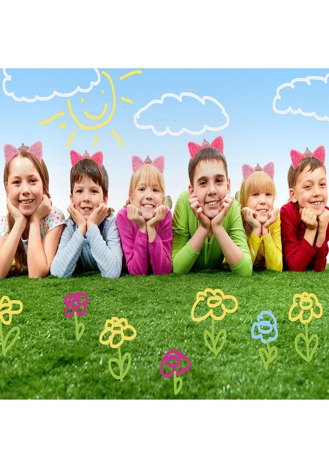 YARIEW Rhinestone Cat Ears Headbands Cat Ear Tiaras for Women Crown Headband Hair Accessories for Women Halloween Cosplay Costume Accessory 2 Pcs - Image 4