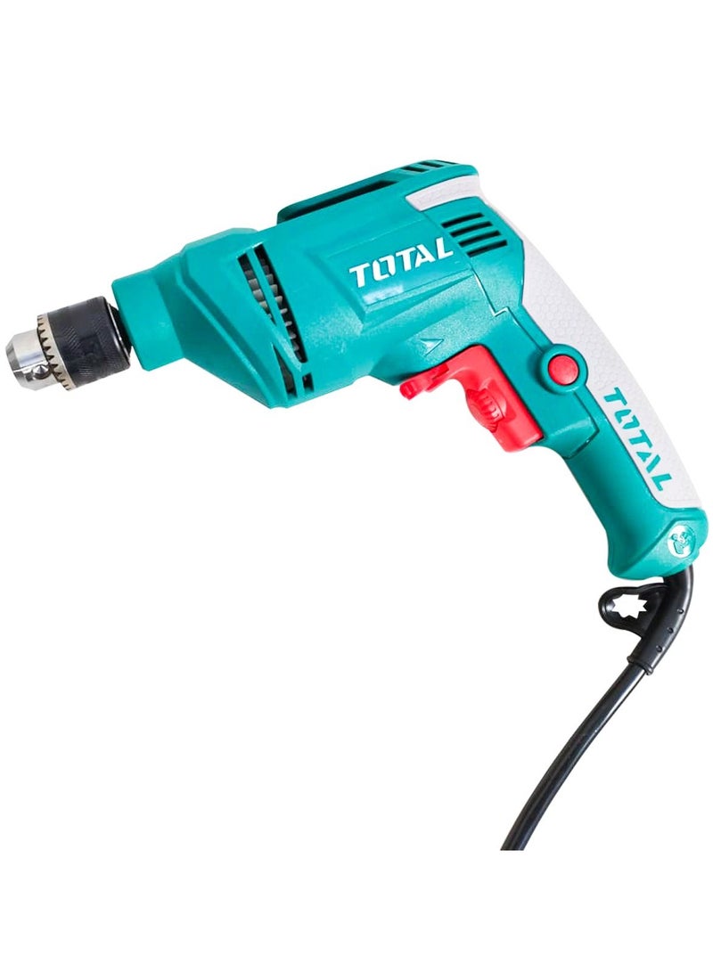 TOTAL TOTAL Premium Quality 450W Electric Drilling machine (Wired) 220-240V / 450W / no load speed 0-4300/min, 6.5mm drilling speed in steel and 20 mm in Wood. - TD4506-80 - Image 4