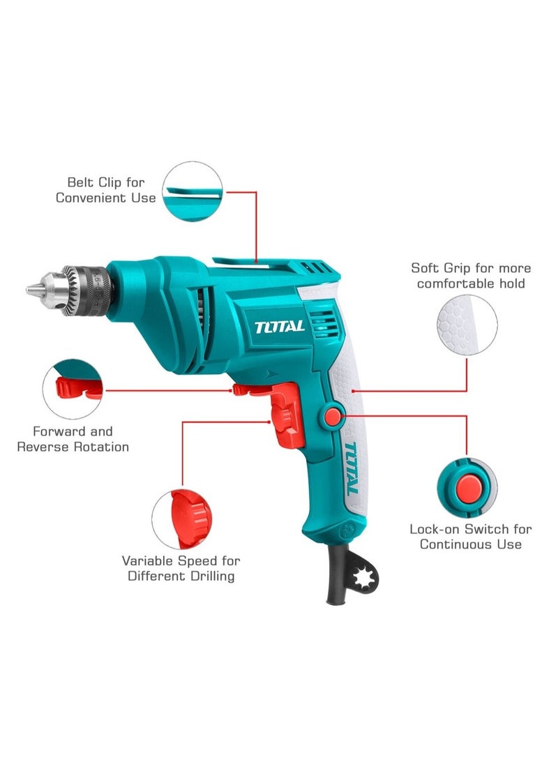 TOTAL Premium Quality 450W Electric Drilling machine (Wired) 220-240V / 450W / no load speed 0-4300/min, 6.5mm drilling speed in steel and 20 mm in Wood. - TD4506-80 - pzsku/ZE42AD7ED21E3F92C9BA6Z/45/_/1663603445/e1ef56cd-26ca-42ce-84a8-76694d46cf51