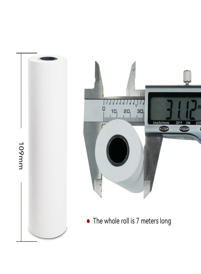 NYEAR A6 Thermal Paper 6 Rolls(110mm/4.3"width/7m long,Φ1.18") for portable printer,Quick-dry thicker brighter and the font is clearer to make the printing quality better -(1 Case - 6 Rolls) - Image 3