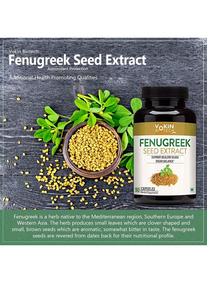 Vokin Biotech 100% Fenugreek Seed Vitamins Capsules for Increased Breast Milk Supply During Breastfeeding and Lactation - 90 Herbal Vegetarian Capsules - Image 5
