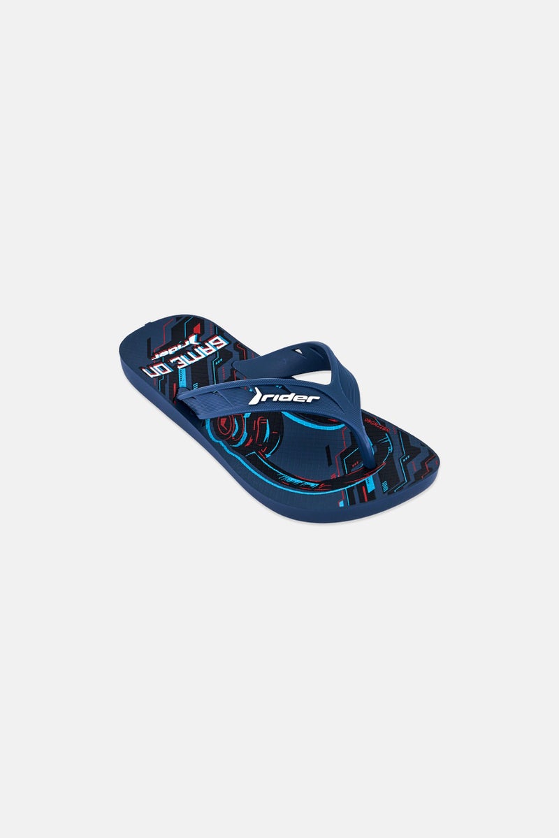 RIDER Kids Boy Street Joy Dedo Slip On Slippers, Multicolor - Image 1