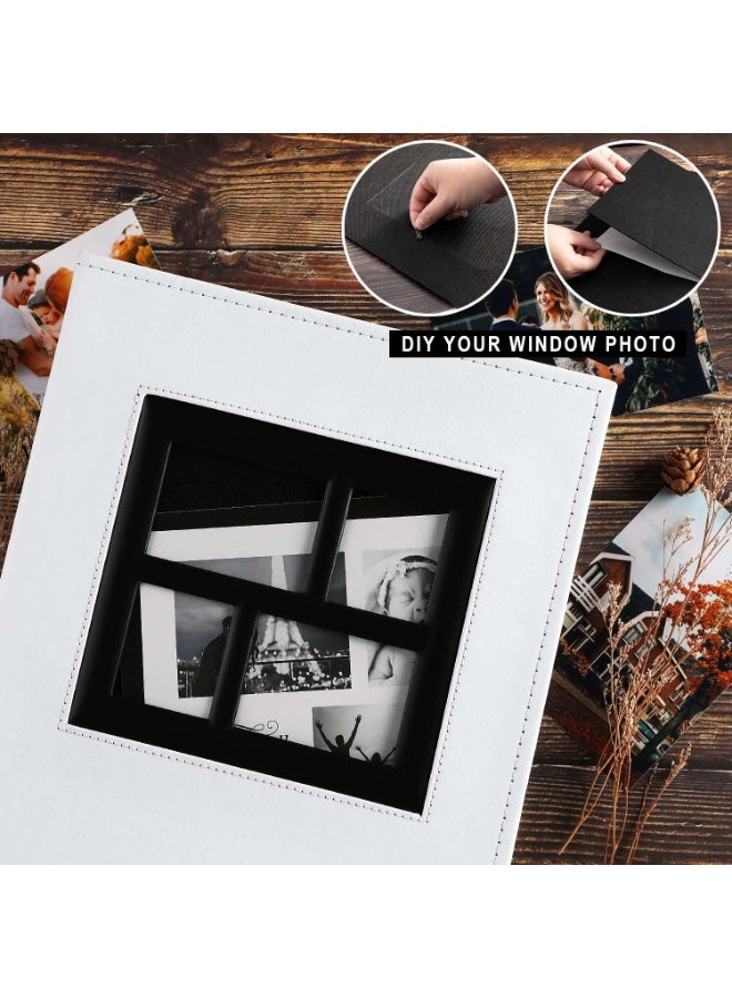 يُسلِّم ألبوم صور 4x6، 1000 جيب للصور، سعة كبيرة جدًا لألبومات صور عائلية لحفلات الزفاف، يحمل 1000 صورة أفقية ورأسية، أبيض - Image 4