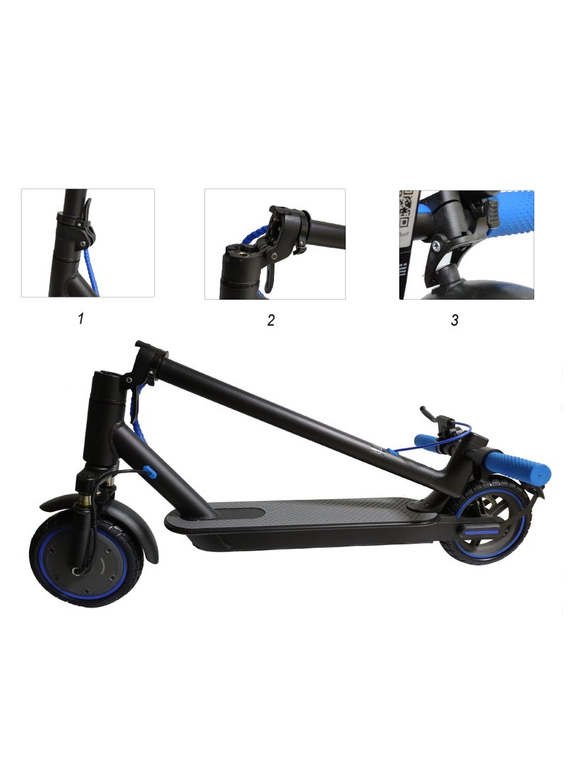 ROHAN WINGS - Folding Electric Skating Scooter with Shock Absorber 15-70KM/H Speed Bluetooth App Control for Adults Scooter Black/Blue - Image 1