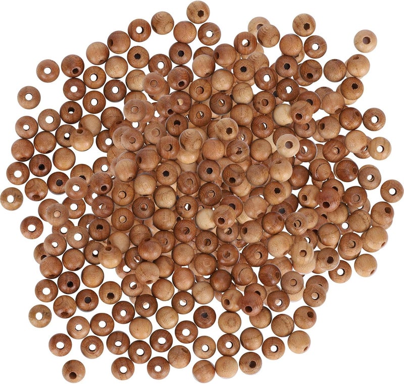 Peach Wood Beads, 0.6cm Wood Beads 200Pcs Peach Wood Beads Necklaces Bracelets Pendants Handicrafts Accessories 0.6cm - Image 5